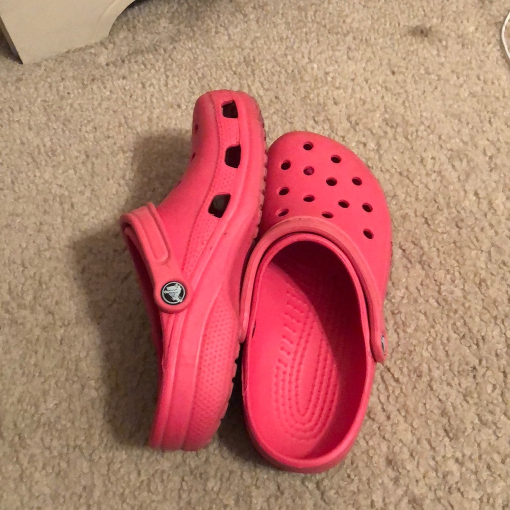 Pink Crocs size 8